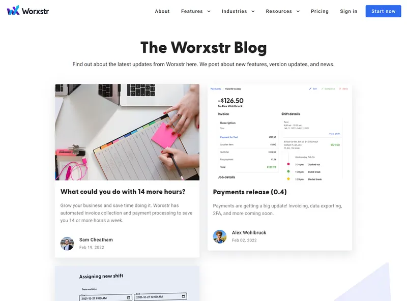 Worxstr: Blog