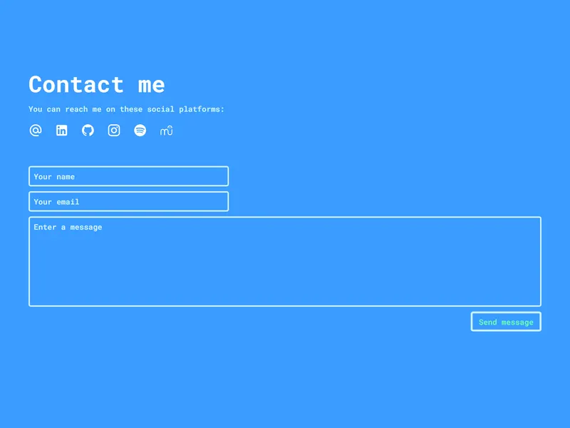 Portfolio: Contact