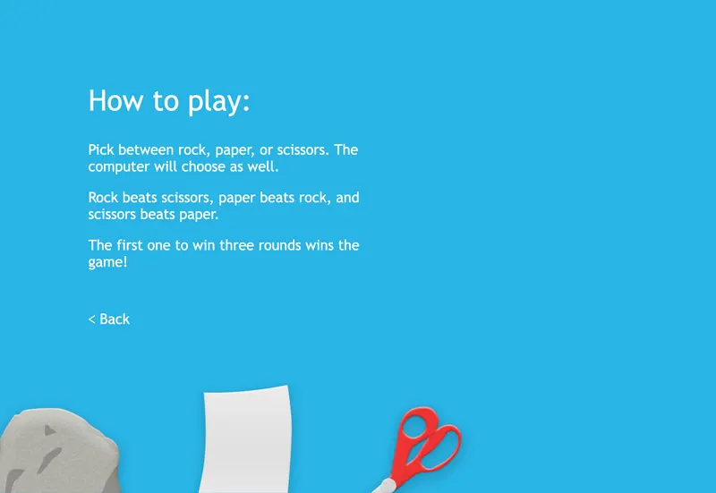 Rock, Paper, Scissors: Instructions