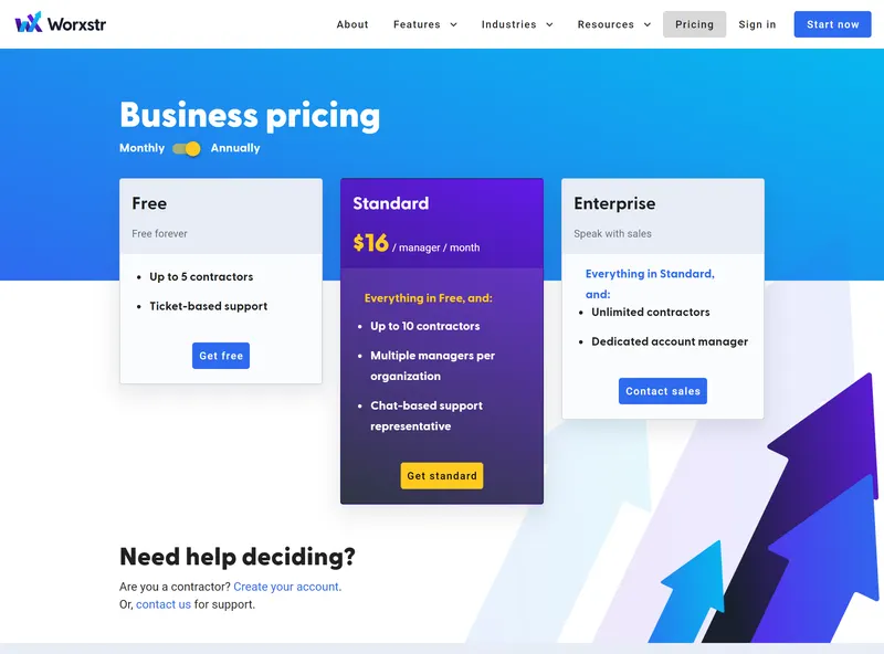 Worxstr: Pricing