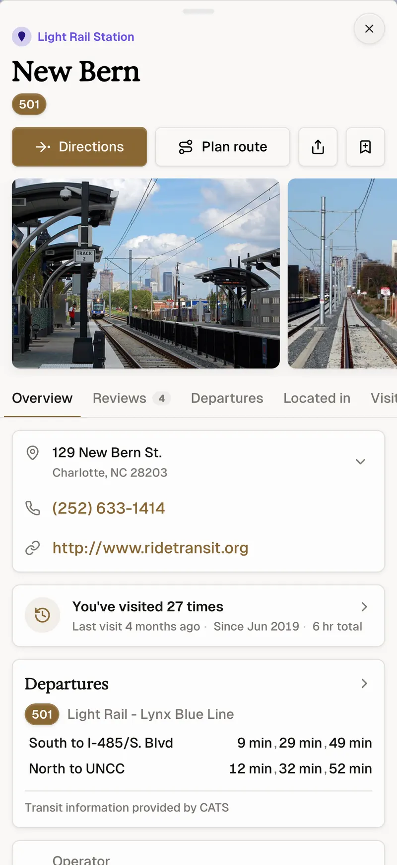 Parchment Maps: Transit station mobile