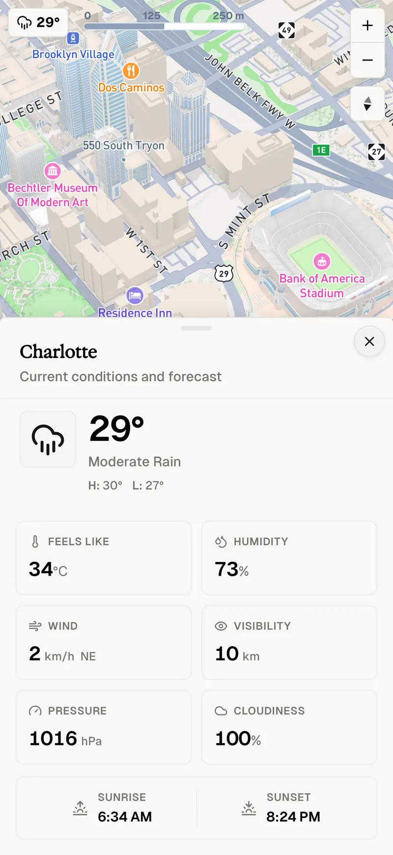 Parchment Maps: Weather mobile